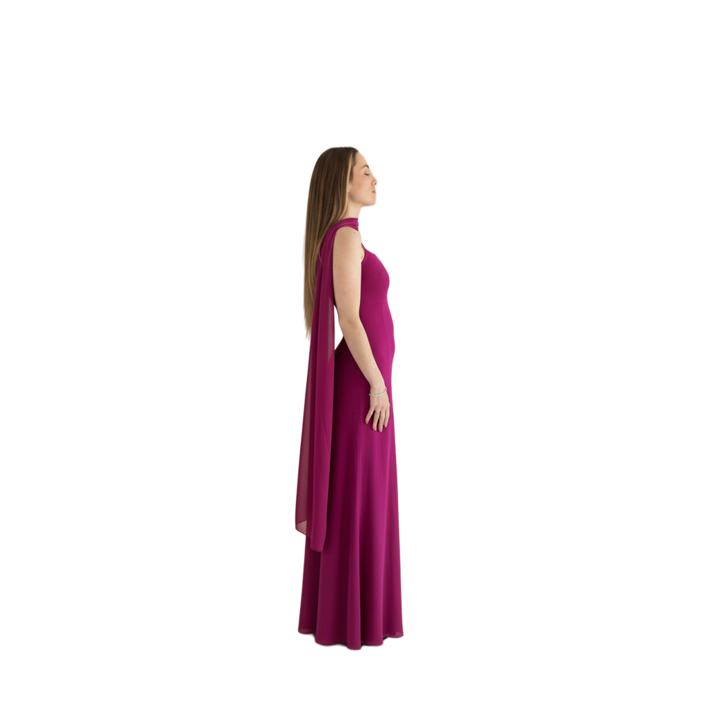Vestido Liso Fular