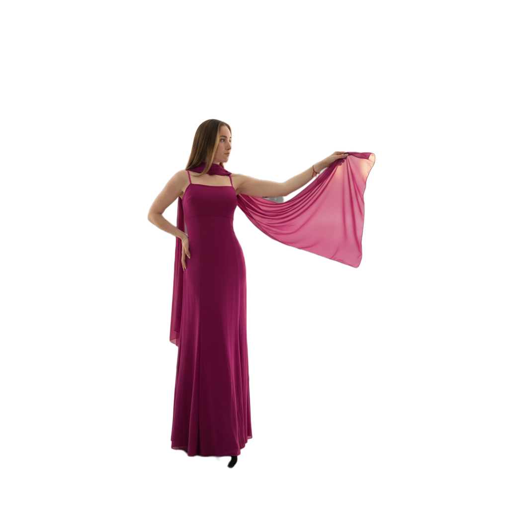 Vestido Liso Fular