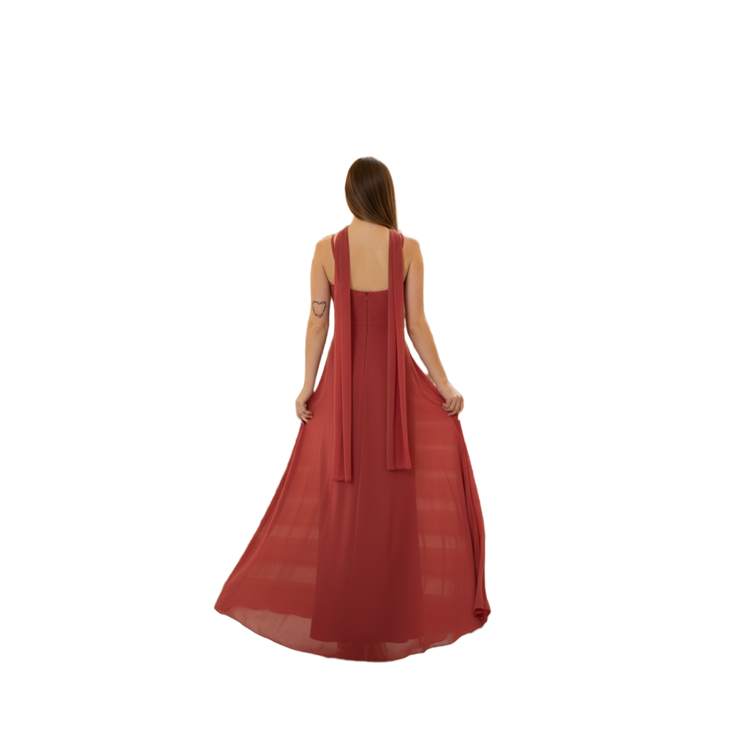 Vestido Liso Fular