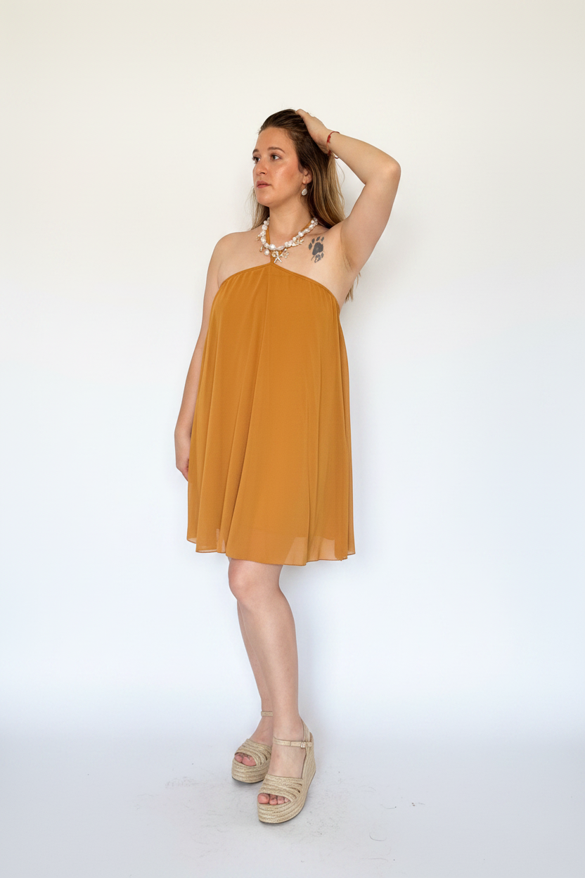 Vestido mostaza - foto 2
